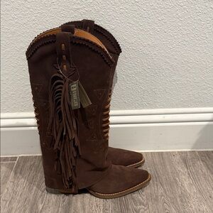 NWOB Dingo Spirit Trail Fringe Boots